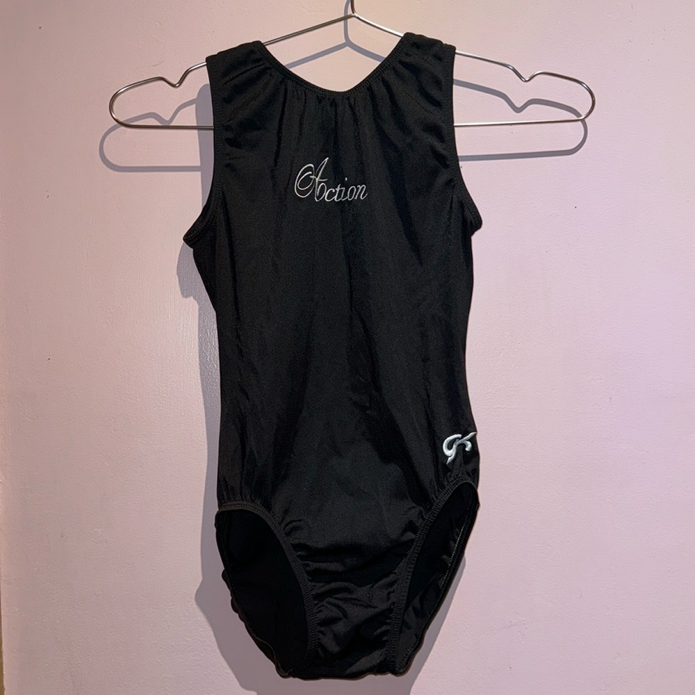 Black action leotard